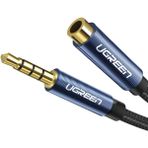 Ugreen 3.5 mm Jack Ses Aux Örgülü Uzatma Kablosu 1.5 Metre, 40674 - 1,5 m - Siyah