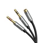 Ugreen 3.5Mm Ses-Mikrofon Birleştirici Y Kulaklık Ses Ayırıcı Kablo Mikrofon Stereo Jak Kulaklık Bağlantı Noktası Kablosu, 20899