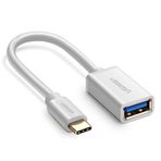 Ugreen 30166 Beyaz 1.5 mt Type-C USB 2.0 Data ve Şarj Kablosu
