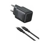 Ugreen 30W Gan Usb-C 60W 1 Metre Kablolu Hızlı Şarj Cihazı Siyah