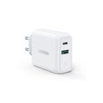 Ugreen 38W Çift Portlu USB-A ve Type-C PD QC Beyaz Hızlı Şarj Cihazı