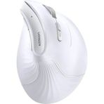 Ugreen 4000 Dpı 6 Tuşlu Ergonomik Kablosuz Dikey Mouse, Beyaz, 45759
