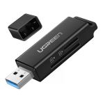 Ugreen 40752 Usb 3.0 Sd/Tf Kart Okuyucu Siyah 5Gb/S Süper Veri Aktarım Hızı
