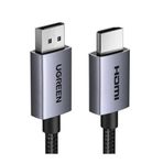 Ugreen 4K 1080P@120Hz Displayport 1.2 To Hdmı 1.4 Örgülü Kablo, 5M, 35845