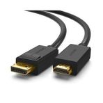UGREEN 4K Displayport to HDMI Dönüştürücü Kablo 3 Metre - Siyah