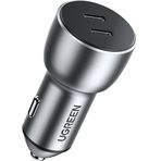 Ugreen 50W Pd Hızlı Araç İçi Şarj Cihazı Çakmaklık Adaptörü 2Xusb-C, Uzay Grisi, 70594