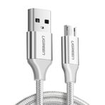 Ugreen 60142 Beyaz 1.5 mt Micro Usb Data ve Şarj Kablosu