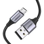 Ugreen 60146 Siyah 1 mt Örgülü Micro USB Data ve Şarj Kablosu