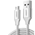 Ugreen 60153 2 mt Beyaz USB Örgülü Data ve Şarj Kablosu
