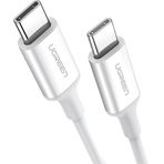 Ugreen 60518 1 mt Beyaz 60W 3A QC PD Hızlı USB-C Şarj Kablosu
