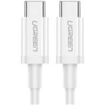 Ugreen 60518 2 mt Beyaz USB-C 60W 3A QC PD Hızlı Şarj Kablosu