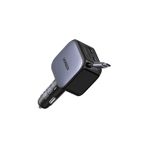 Ugreen 60W Makaralı Dahili Kablolu Hızlı Araç Çakmaklık Şarj Cihazı