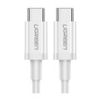 Ugreen 60W Usb-C To Usb-C 3A Beyaz Hızlı Şarj Kablosu