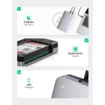 Ugreen 70502 Cm301 Usb-C 3.1 Gen2 To Sata 3.5"-2.5" Ssd/Hdd Hard Disk Kutusu + Priz Dönüştürücü Aparatı