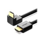UGREEN 90 Derece Açılı 4K HDMI Kablo 2m - Siyah