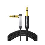 Ugreen 90 Derece Dik Açılı 3.5Mm Flat Aux Ses Kablosu 1 Metre, 10597