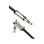 Ugreen 90 Derece Dik Açılı 3.5Mm Flat Aux Ses Kablosu 2 Metre, 10599