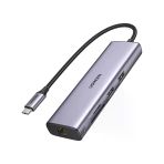 Ugreen 90568 7 İn 1 1000Mbps Gigabit Ethernet Hdmı Kart Okuyucu Usb Çoklayıcı Hub Adaptör