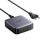 Ugreen 90928 Nexode 100W Gan Type-C QC PD 4 Portlu 3xUSB-C 1xUSB-A Gri Masaüsü Hızlı Şarj Cihazı