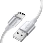 Ugreen Beyaz 2 m Örgülü USB Type-C Şarj ve Data Kablosu