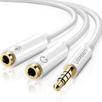 Ugreen Beyaz 3.5 mm Y Kablo Mikrofon ve Kulaklık Ayırıcı