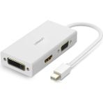 Ugreen Beyaz Mini DP to HDMI DVI VGA Görüntü Dönüştürücü Adaptör