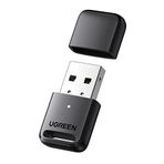 UGREEN Bluetooth 5.0 USB Bluetooth Adapter for PC Bluetooth Dongle, support Windows 11/10 / 8.1/7, compatible with Game Controller Xbox One S, PS5, PS4, Headset, Keyboard, Mouse, etc