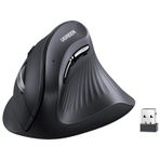 Ugreen Dikey Ergonomik Kablosuz 6 Düğmeli Mouse Siyah 25444