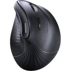 Ugreen Dikey Ergonomik Kablosuz Mouse, Bluetooth & 2.4ghz, 4000 Dpi, Beyaz (Pilli), 95902B - Siyah