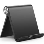 UGREEN Katlanabilir Tablet Standı iPad MediaPad ile Uyumlu Tablet Tutacağı Surface Galaxy Tab iPhone (Siyah)