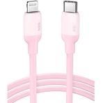 Ugreen Lightning to Usb-C 3A PD MFi Sertifikalı Hızlı Şarj Kablosu, 1 Metre, Pembe