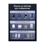 Ugreen Magflow Qi2 Sertifikalı 15W Şarj Istasyonu, Magsafe ile Uyumlu 2'si 1 Arada Manyetik Şarj Istasyonu, 16,16 Pro,16 Pro Max,15,14,13,airpods Için Katlanabilir Kablosuz Şarj Cihazı