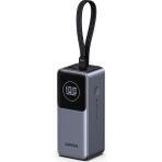 Ugreen Nexode 20.000 Mah 130 W Akıllı Ekranlı Dahili Kablolu Hızlı Şarj Powerbank, 55365B - Gri
