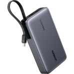 Ugreen Nexode 20.000 Mah 145 W Dahili Usb-C Kablolu Hızlı Şarj Powerbank, 55992B - Gri