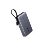 Ugreen Nexode 20.000 Mah 145 W Dahili Usb-C Kablolu Hızlı Şarj Powerbank, 55992B