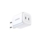 Ugreen Nexode 45W GaN Hızlı Şarj Cihazı Type-C QC PD 2xUSB-C Beyaz 15327