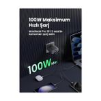 Ugreen Nexode Air 100W 4-Port Gan Charger Eu Hızlı Şarj Adaptörü