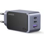 Ugreen Nexode Air 65W 3-Port Gan Fast Charger Eu Hızlı Şarj Adaptörü Teşhir Outlet Vitrin