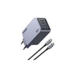 Ugreen Nexode Pro 25874 2xUSB-C+USB-A QC/PD 100W GaN Hızlı Şarj Kablosu ve Adaptörü