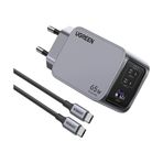 Ugreen Nexode Pro 65W Gan Qc Pd Uzay Grisi Hızlı Şarj Cihazı