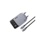 Ugreen Nexode Pro 65W Gan Uzay Grisi Type-C QC PD 2xUSB-C 1xUSB-A Hızlı Şarj Cihazı