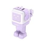 Ugreen Nexode RG 65W Robot GaN Hızlı Şarj Cihazı Mor