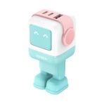 Ugreen Nexode Uno 65W Robot Gan Hızlı Şarj Cihazı 2xusb-C, 1xusb-A, Renkli - 35855 - Turkuaz