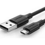 Ugreen Örgülü 1.5 Metre Siyah Micro-USB & USB-A Data ve Şarj Kablosu