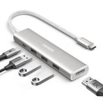 UGREEN Revodok USB C Hub Şık Seri USB C Adaptörü PD100W, 4K HDMI, 3*USB A 3.0 iMac, iPhone 15, Galaxy S24, Surface, MacBook Pro/Air, iPad Pro/Air, Steam Deck vb. ile uyumludur.(beyaz)
