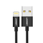 Ugreen Siyah 1 m MFI Lightning iPhone Şarj Kablosu