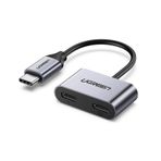 Ugreen Type-C To 2 Type-C Kulaklık ve Şarj Dönüştürücü