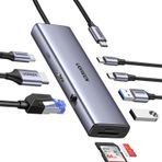 Ugreen Type-C To 2*usb 3.0 2*usb-C 4K/60Hz HDMI Gigabit Ethernet Sd Tf Kart Okuyucu Çoklayıcı Hub Adaptör