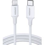 Ugreen Type-C to Lightning 3A PD MFi Sertifikalı Hızlı Şarj Kablosu 1 Metre Beyaz 10493