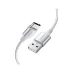 Ugreen Type-C To Usb-A 3A Qc Örgülü Hızlı Şarj Kablosu 1 Mt Gümüş Beyazı 60131